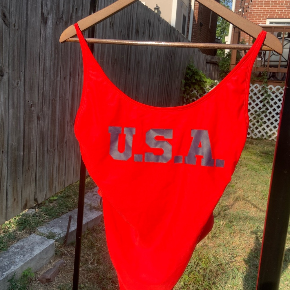 Xhilaration Bright Red Swimsuit